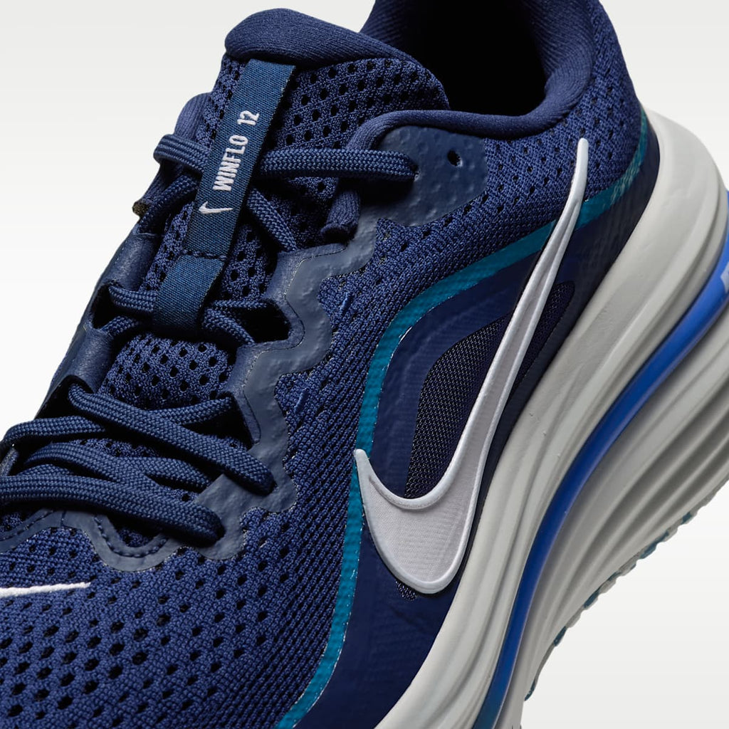 Nike Winflo 12 Men's Road Running Shoes - Midnight Navy/Dark Slate/Smokey Blue/White - Image 7