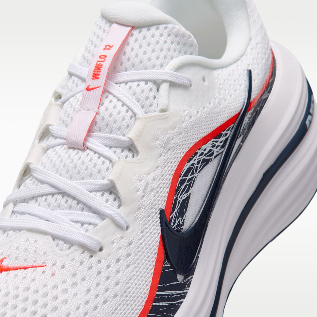 Nike Winflo 12 Men's Road Running Shoes - White/Dynamic Yellow/Bright Crimson/Obsidian - Image 7