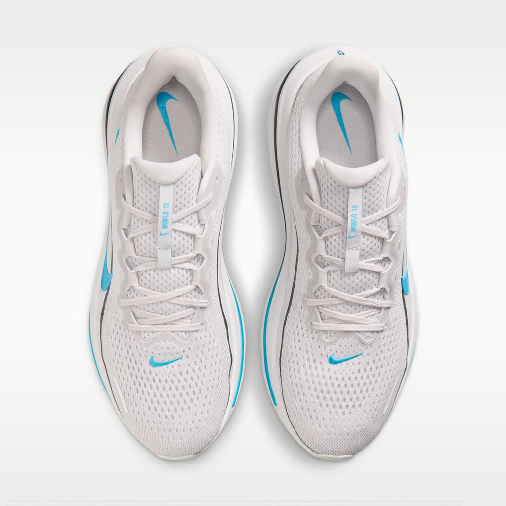 Nike Winflo 12 Men's Road Running Shoes - Vast Grey/Off White/Anthracite/Light Current Blue - Image 4
