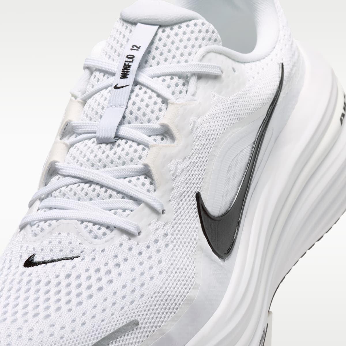 Nike Winflo 12 Men's Road Running Shoes - White/Summit White/Pure Platinum/Black - Image 7