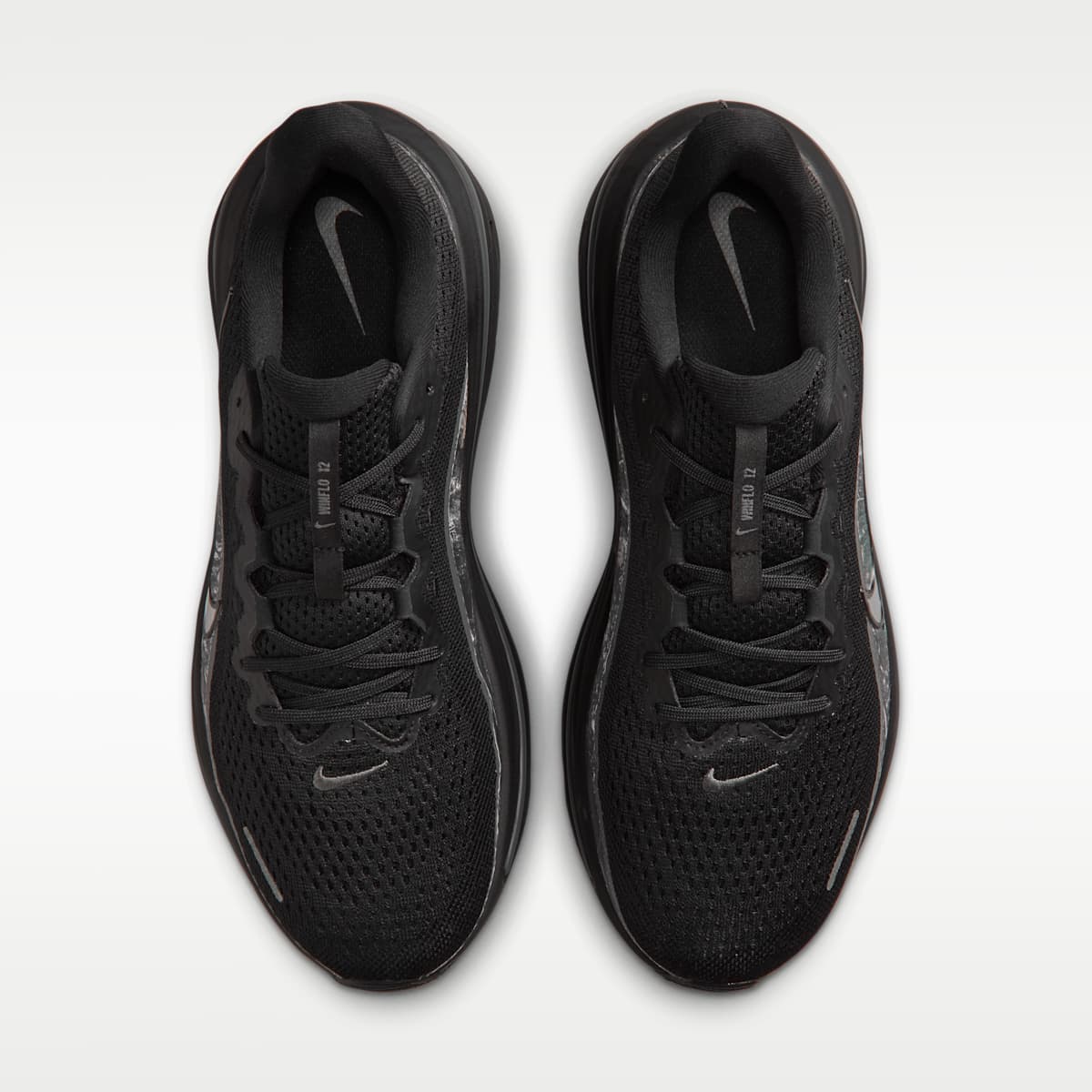 Nike Winflo 12 Men's Realtree® Road Running Shoes - Black/Iron Grey/Metallic Silver - Image 4