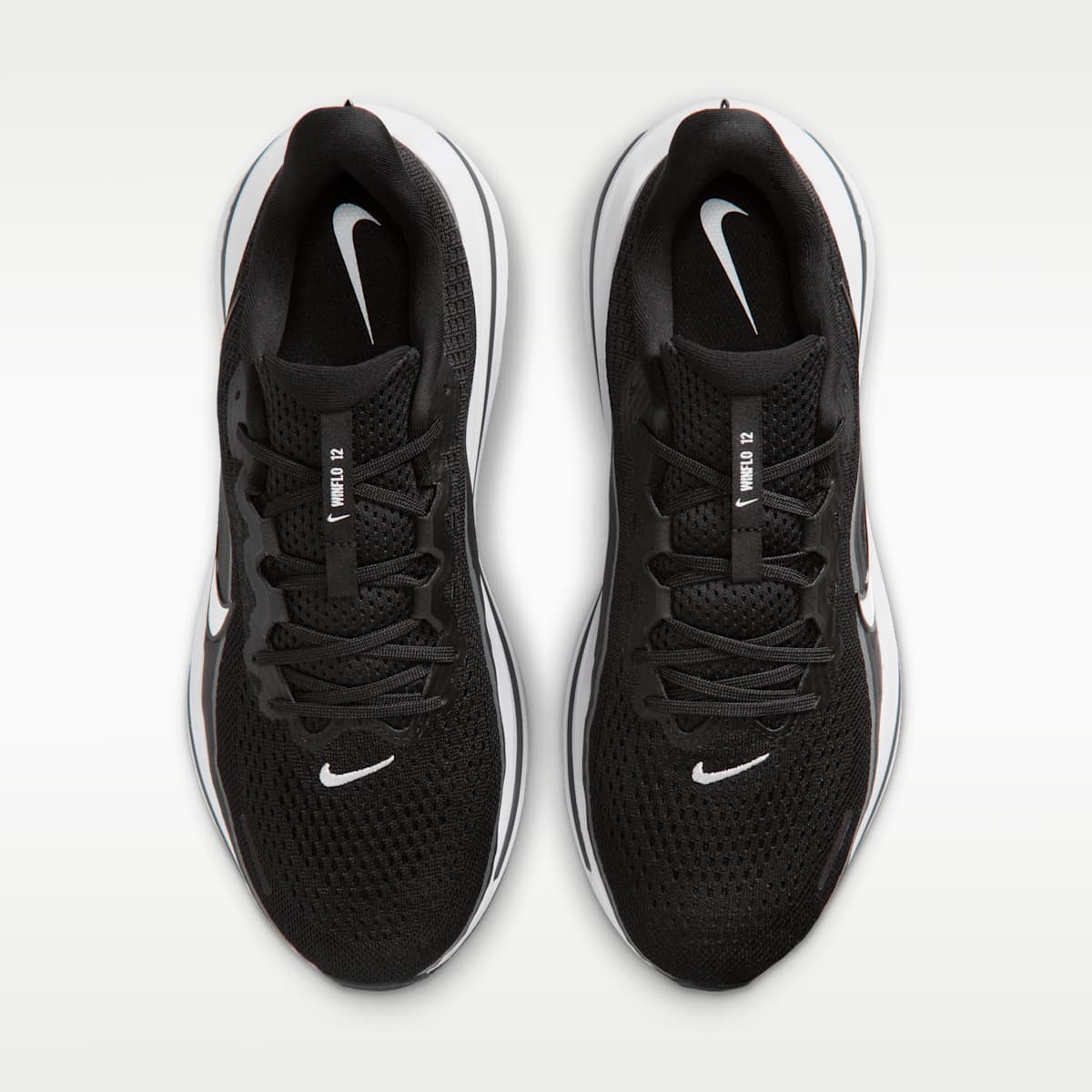 Nike Winflo 12 Men's Road Running Shoes (Wide) - Black/Dark Smoke Grey/White - Image 4