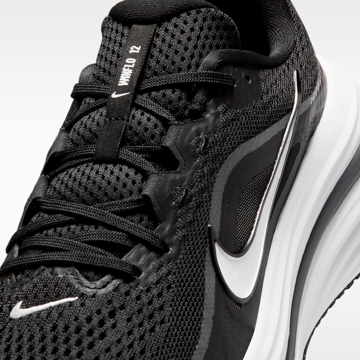 Nike Winflo 12 Men's Road Running Shoes (Wide) - Black/Dark Smoke Grey/White - Image 7