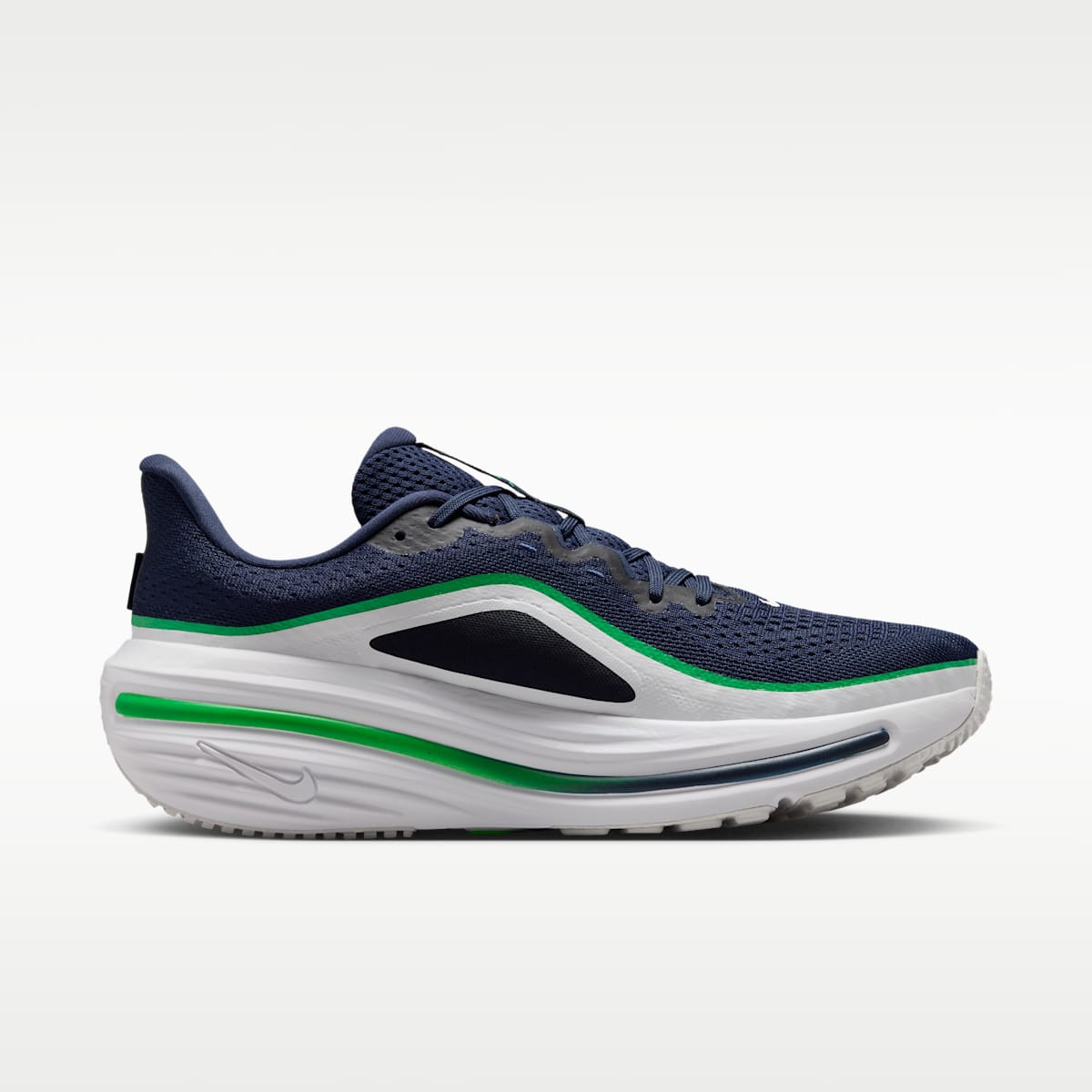 Nike Winflo 12 Men's Road Running Shoes (Wide) - Midnight Navy/Green Spark/Summit White - Image 3