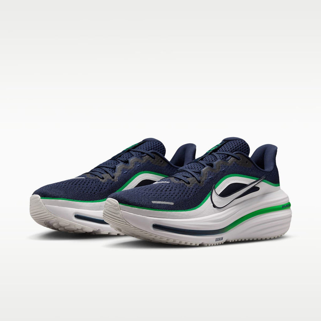 Nike Winflo 12 Men's Road Running Shoes (Wide) - Midnight Navy/Green Spark/Summit White - Image 5