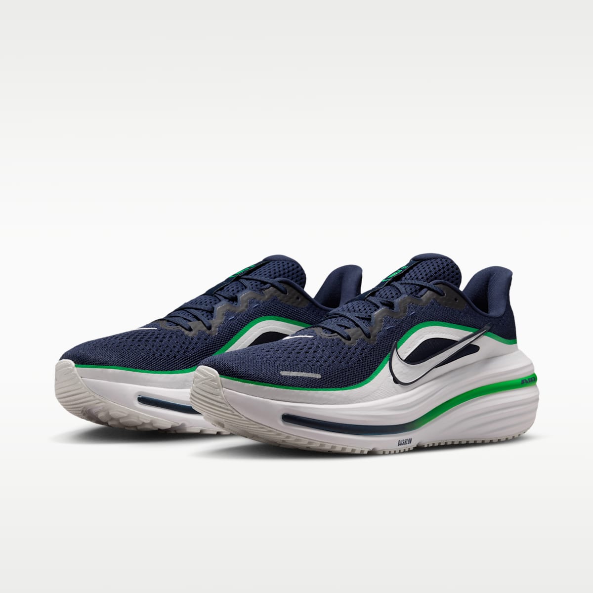 Nike Winflo 12 Men's Road Running Shoes (Wide) - Midnight Navy/Green Spark/Summit White - Image 5