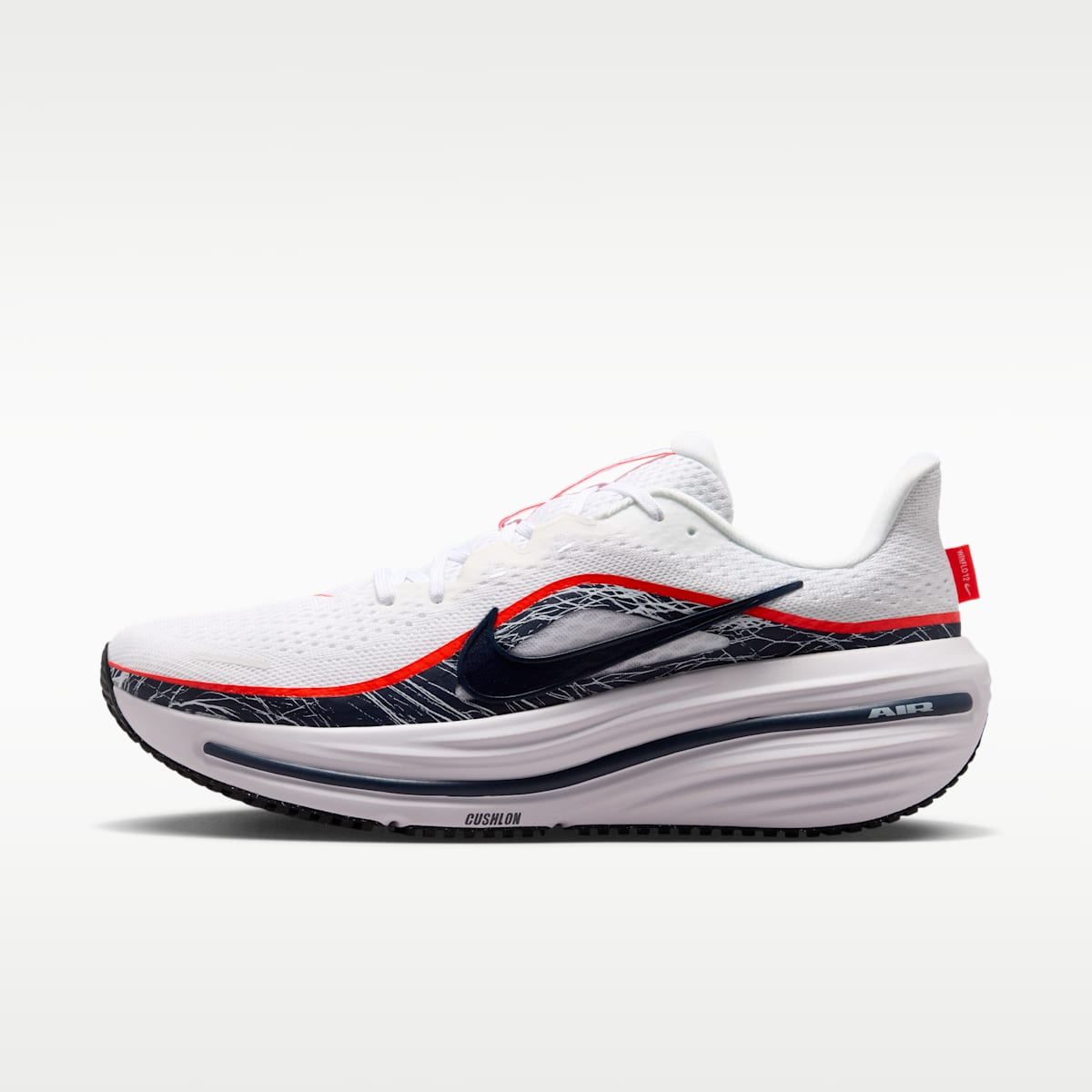 Nike Winflo 12 Men's Road Running Shoes - White/Dynamic Yellow/Bright Crimson/Obsidian - Image 1