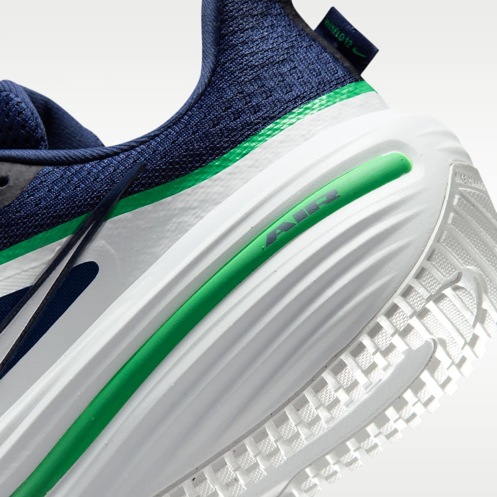 Nike Winflo 12 Men's Road Running Shoes - Midnight Navy/Green Spark/Summit White - Image 8