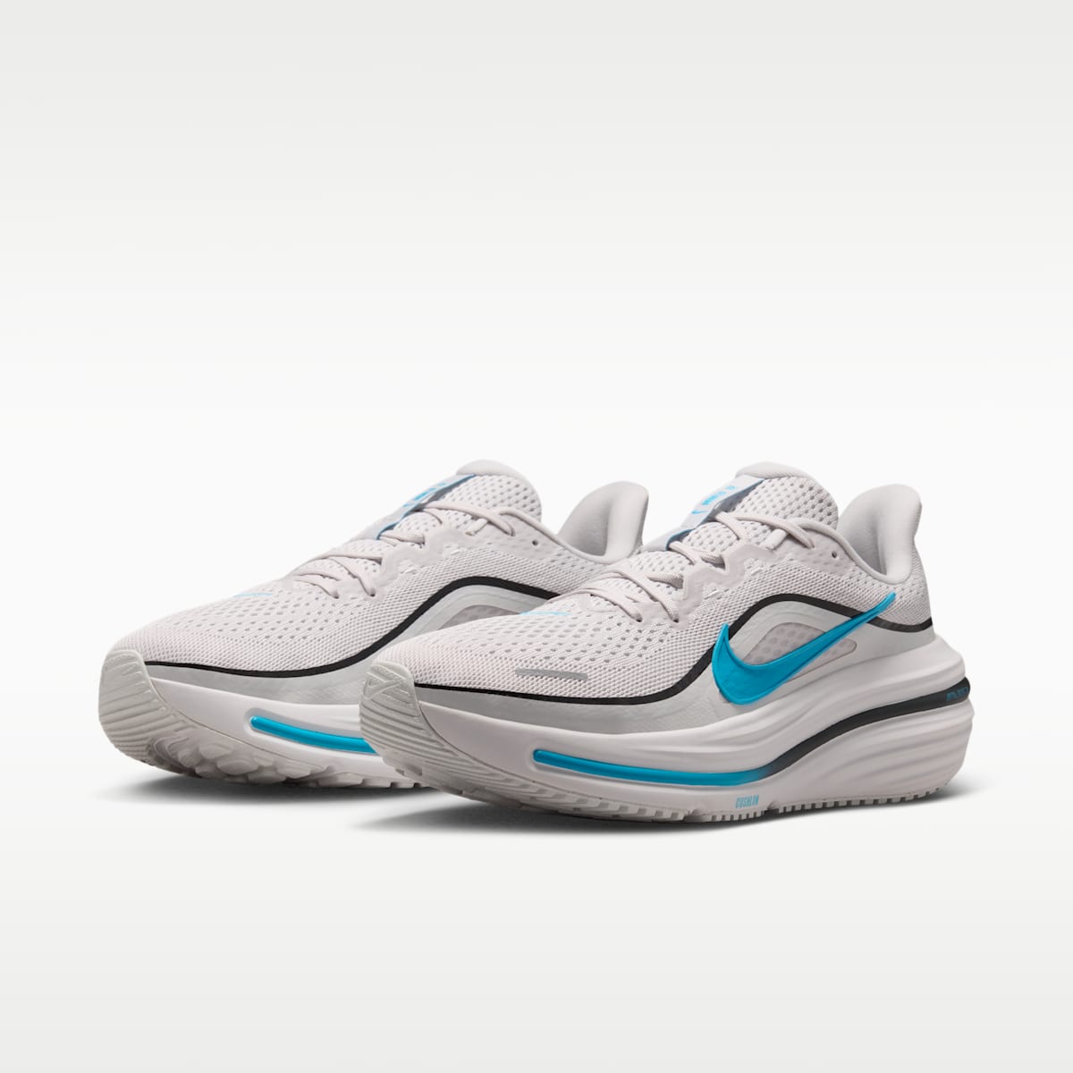 Nike Winflo 12 Men's Road Running Shoes - Vast Grey/Off White/Anthracite/Light Current Blue - Image 5