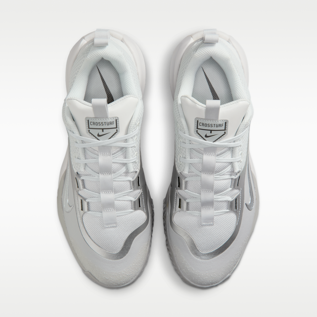 Women's Nike Cross Turf Men's Baseball Shoes - Photon Dust/Vast Grey/Metallic Silver