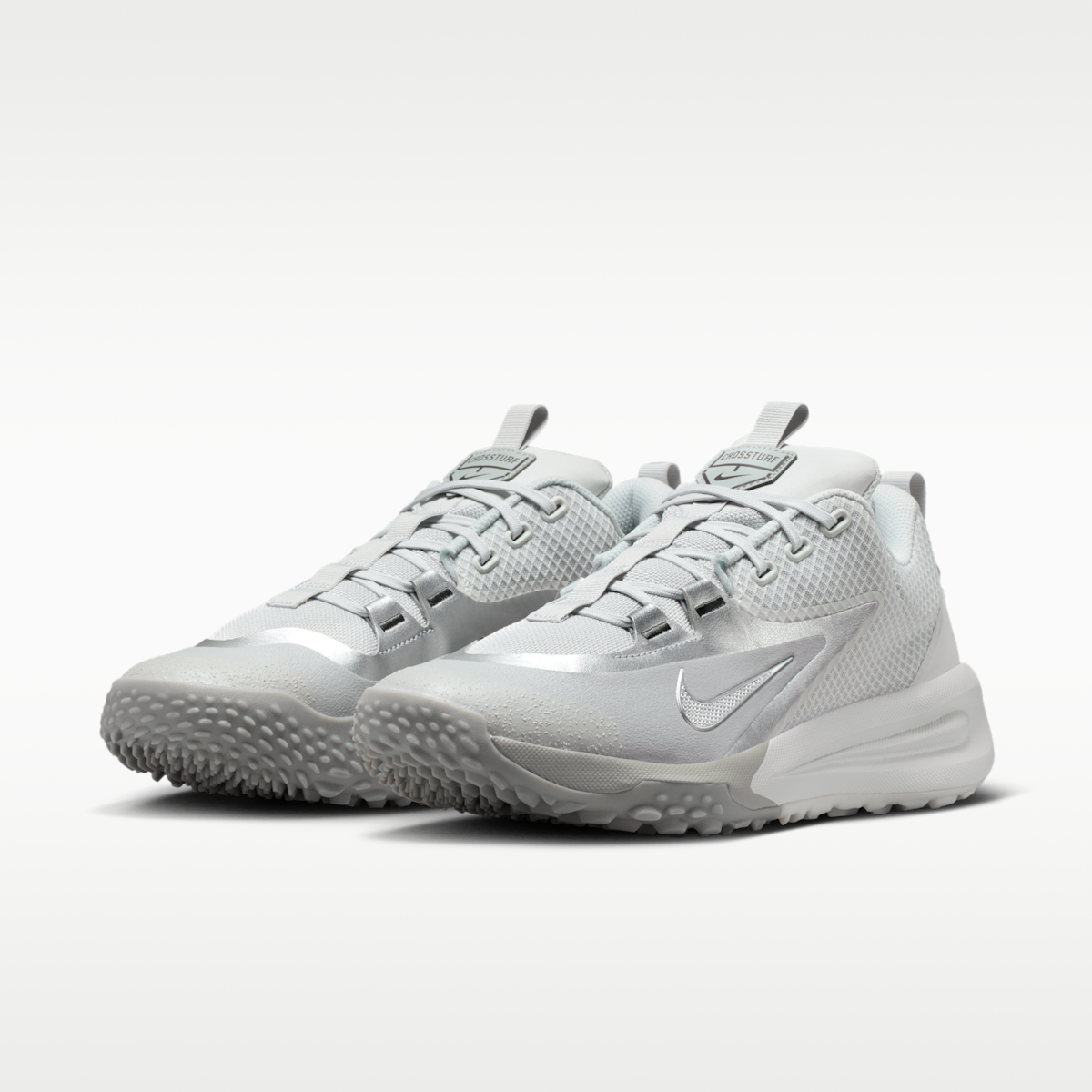 Women's Nike Cross Turf Men's Baseball Shoes - Photon Dust/Vast Grey/Metallic Silver