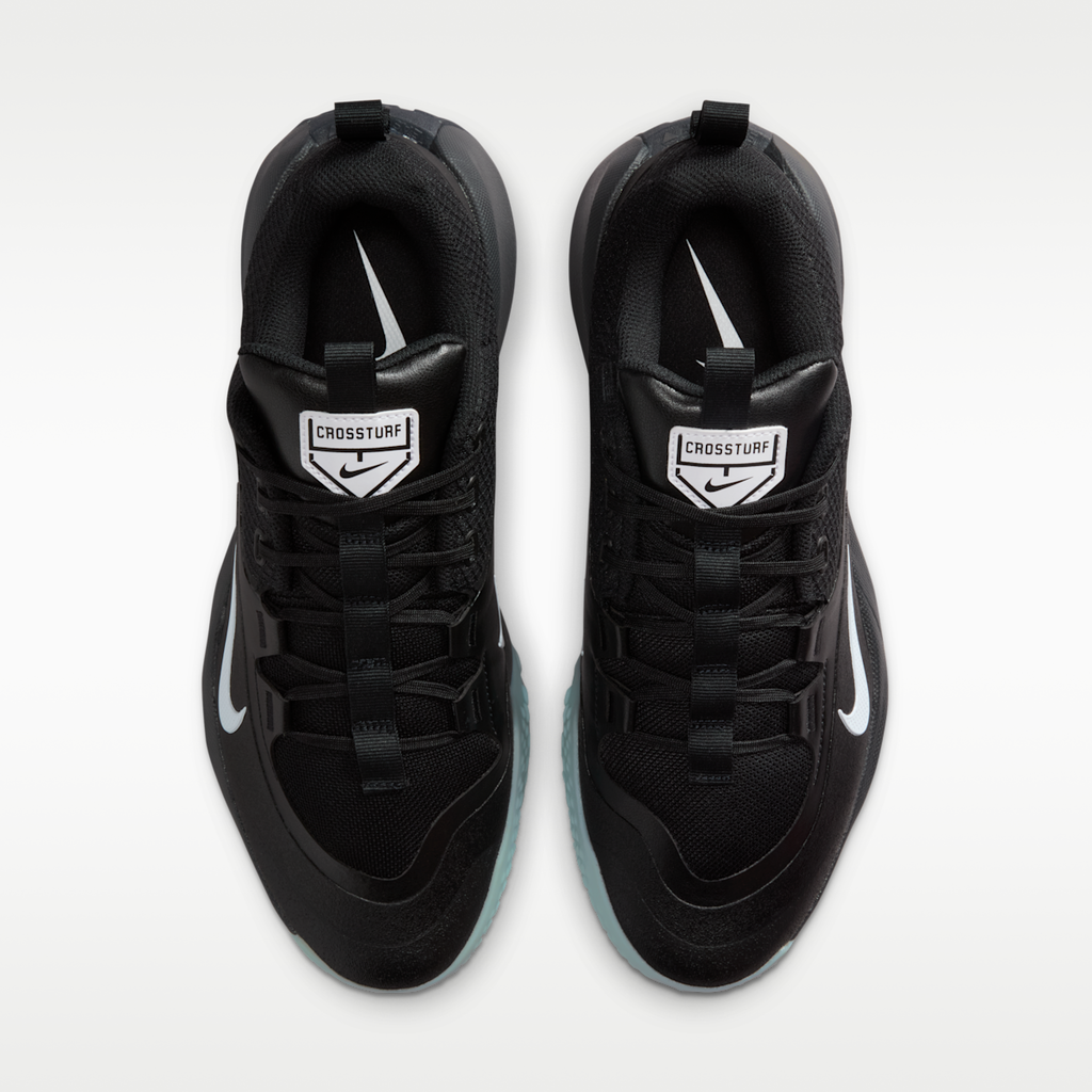 Women's Nike Cross Turf Men's Baseball Shoes - Black/Off Noir/White