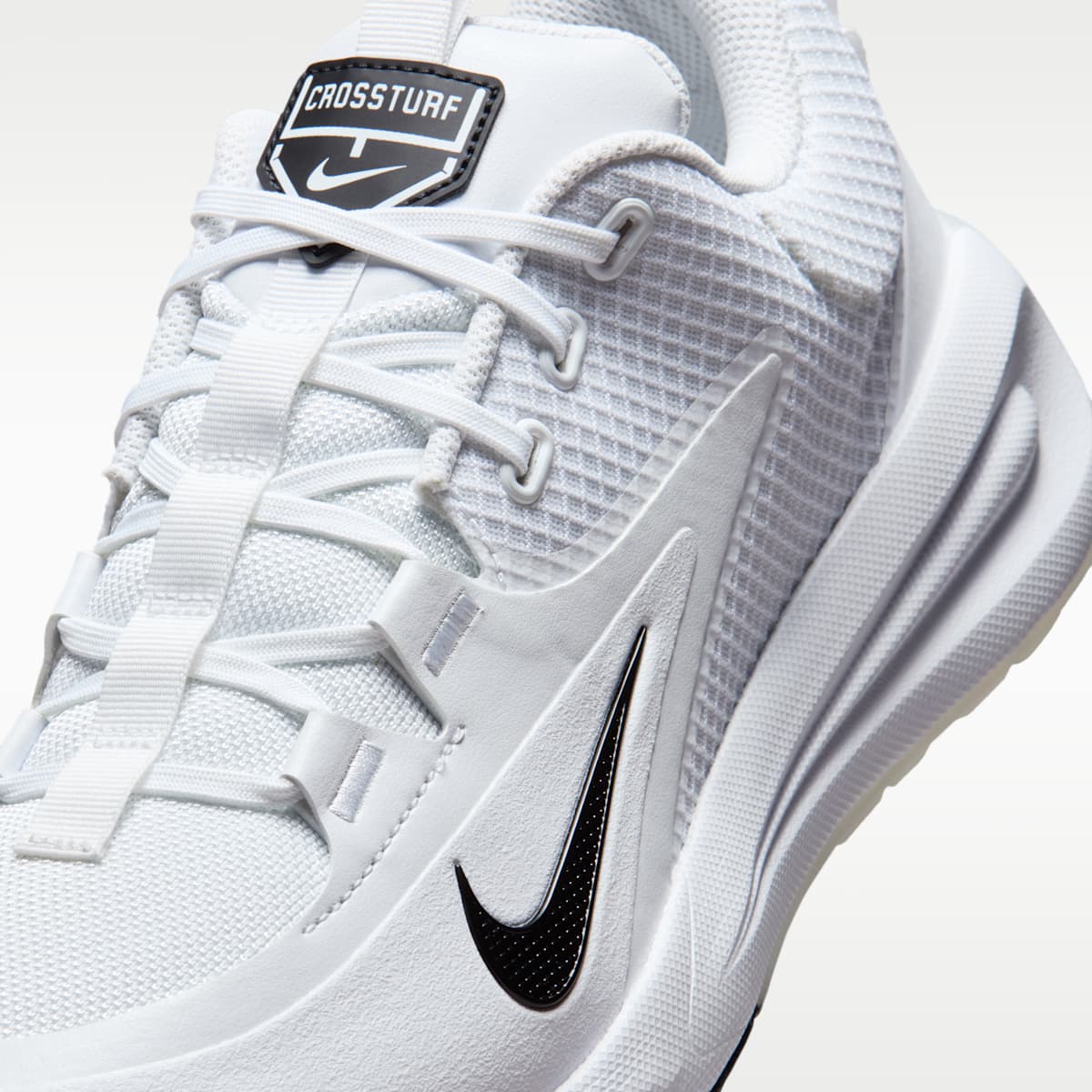 Nike Cross Turf Men's Baseball Shoes - White/Metallic Silver/Black - Image 7