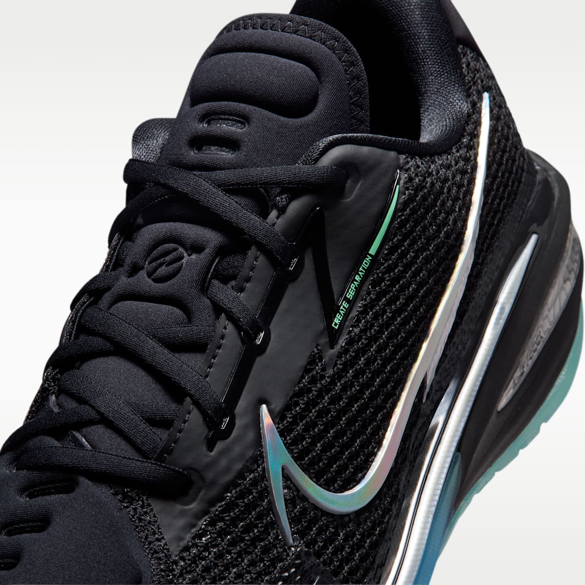 Nike G.T. Cut "Nike Nationals" Men's Basketball Shoes - Black/Green Glow/Blue Glow/Multi-Color - Image 7