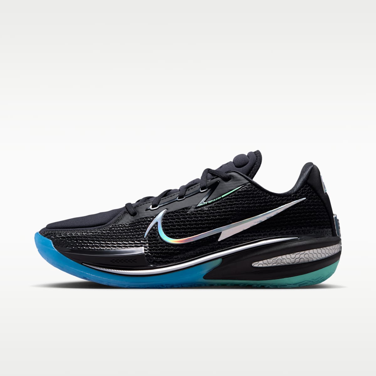 Nike G.T. Cut "Nike Nationals" Men's Basketball Shoes - Black/Green Glow/Blue Glow/Multi-Color - Image 1