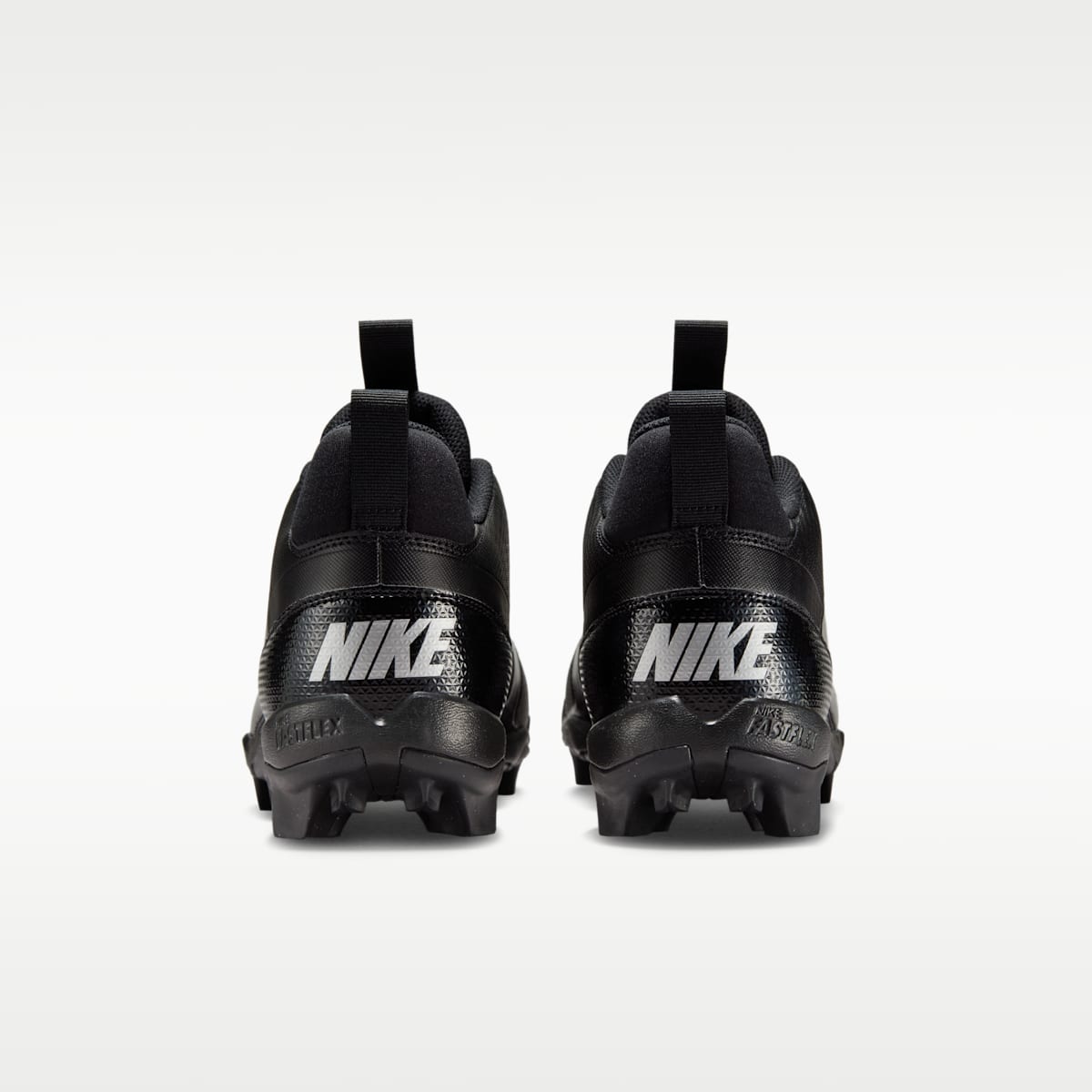 Nike Alpha Menace 4 Shark Football Cleats (Wide) - Black/Metallic Silver - Image 6