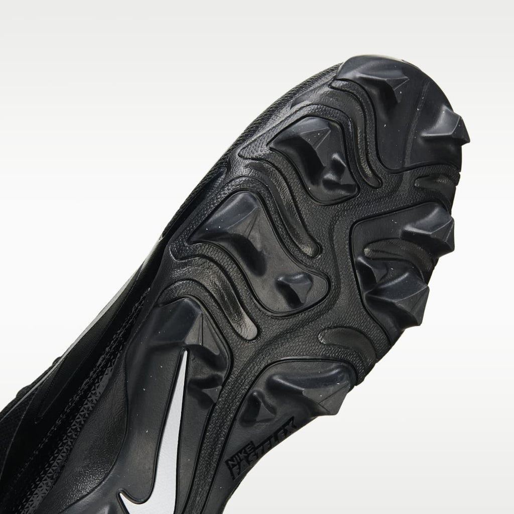 Nike Alpha Menace 4 Shark Football Cleats (Wide) - Black/Metallic Silver - Image 7