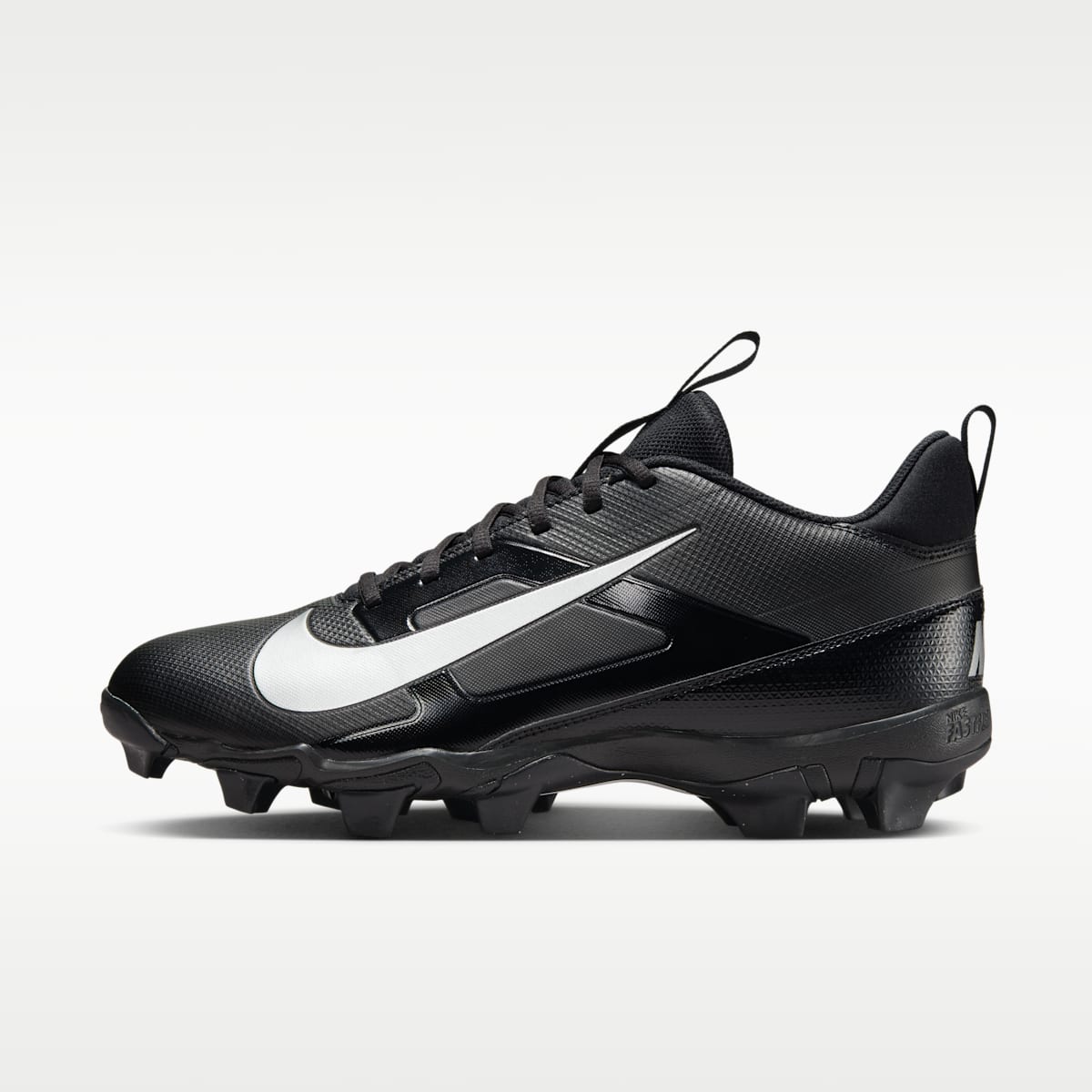 Nike Alpha Menace 4 Shark Football Cleats (Wide) - Black/Metallic Silver - Image 1
