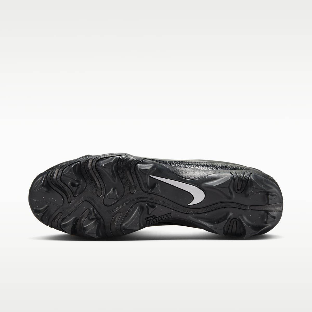 Nike Alpha Menace 4 Shark Football Cleats (Wide) - Black/Metallic Silver - Image 2
