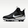 Nike Alpha Menace Strong Men's Football Cleats - Black/Metallic Silver/White - Image 1