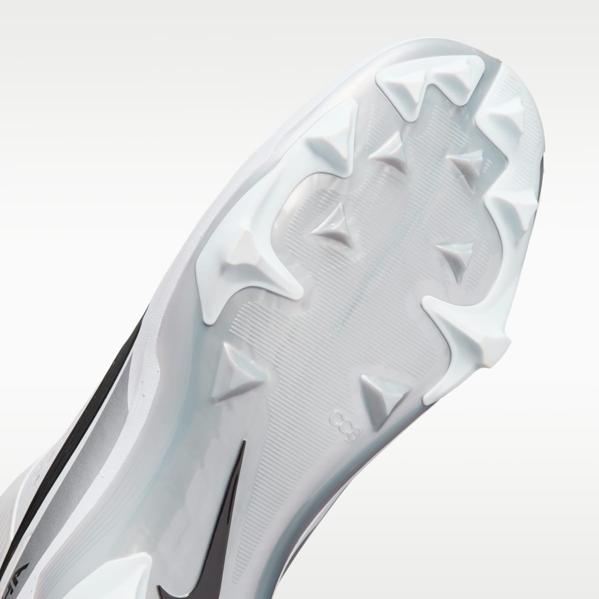 Nike Alpha Menace Strong Men's Football Cleats - White/Metallic Silver/Black - Image 7