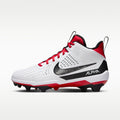 Nike Alpha Menace Strong Men's Football Cleats - White/University Red/Dark Smoke Grey/Black - Image 1