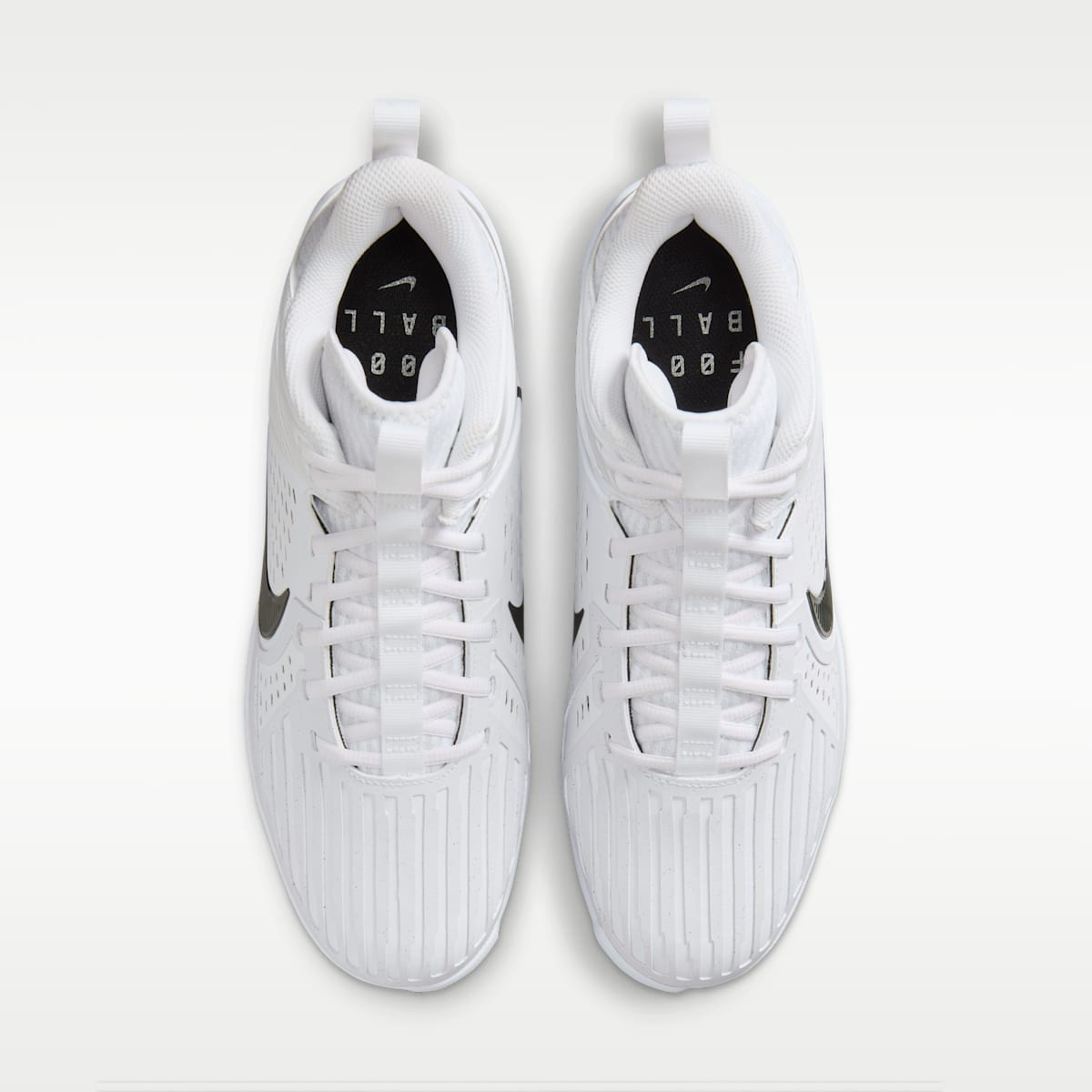 Nike Alpha Menace Strong Men's Football Cleats - White/Metallic Silver/Black - Image 4