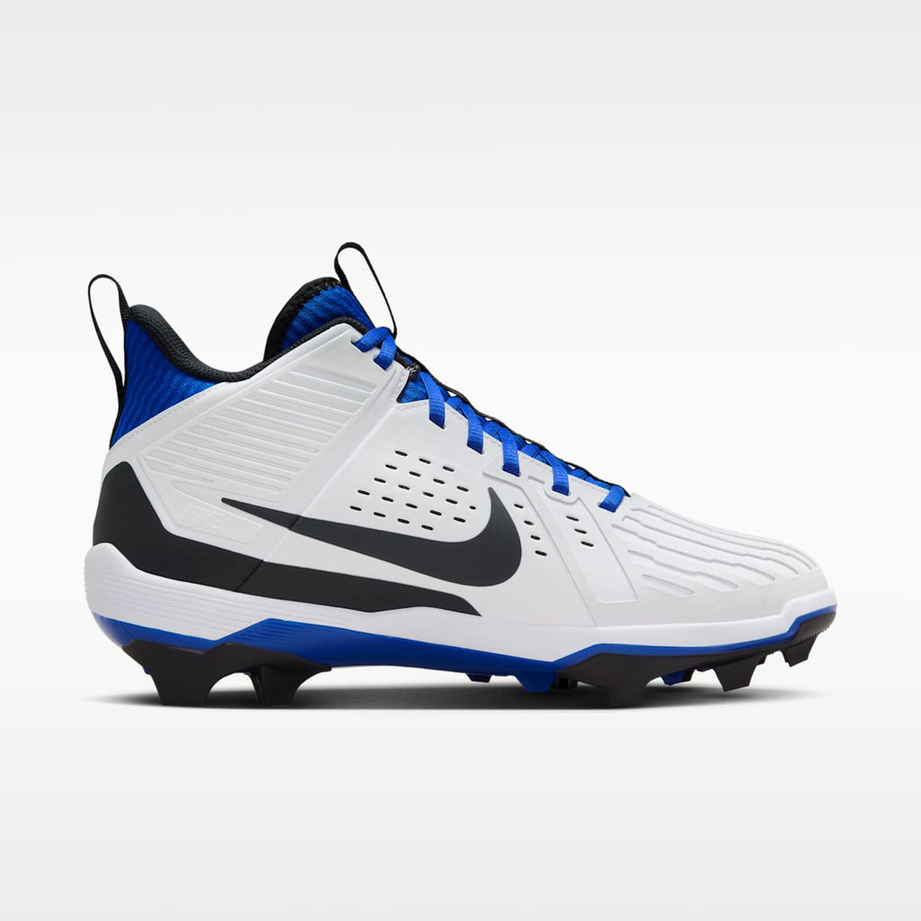 Nike Alpha Menace Strong Men's Football Cleats - White/Hyper Royal/Dark Smoke Grey/Black - Image 3