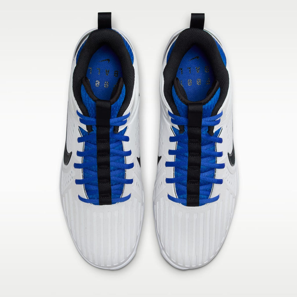 Nike Alpha Menace Strong Men's Football Cleats - White/Hyper Royal/Dark Smoke Grey/Black - Image 4