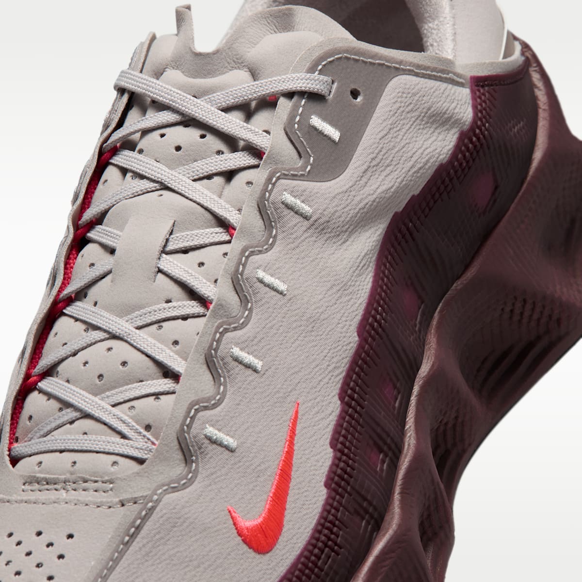 Nike Ava Rover Shoes - College Grey/Team Red/Mystic Dates/Bright Crimson - Image 7