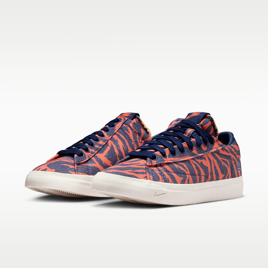 Nike Blazer Low x Book Men's Shoes - Safety Orange/Phantom/Blue Void - Image 5