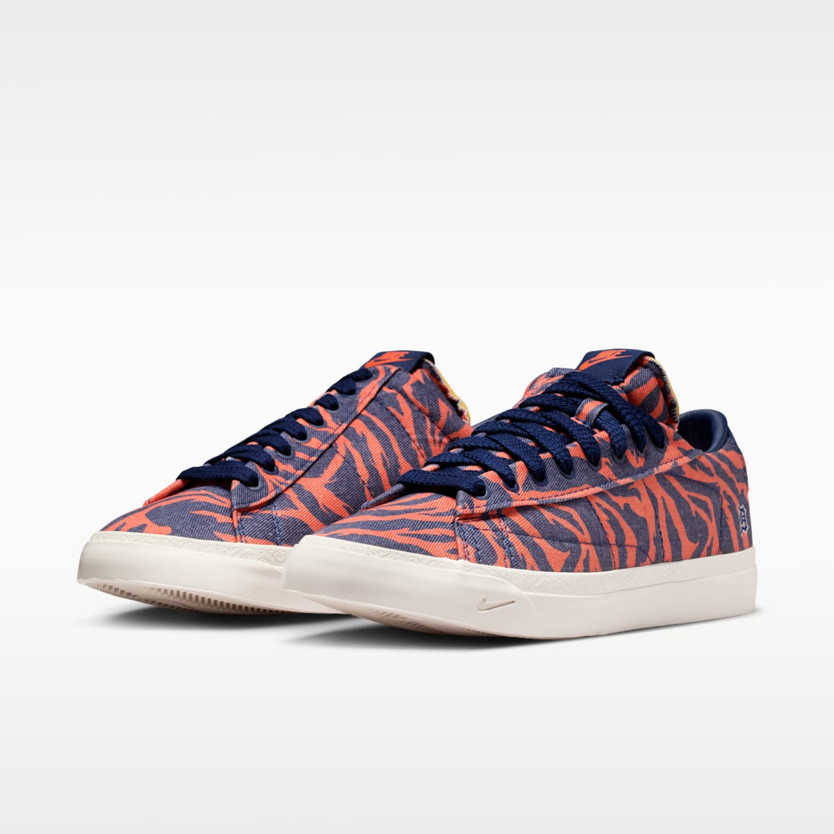 Nike Blazer Low x Book Men's Shoes - Safety Orange/Phantom/Blue Void - Image 5