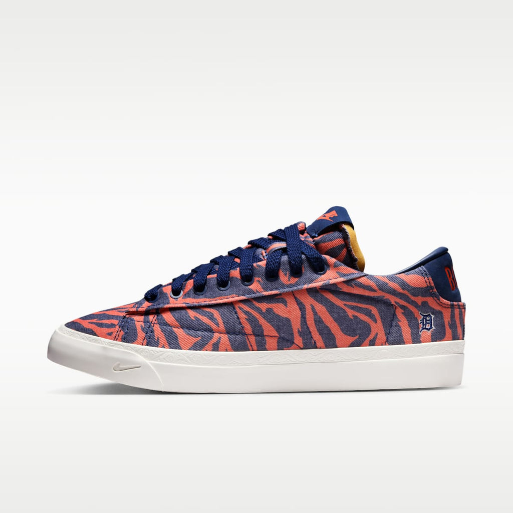 Nike Blazer Low x Book Men's Shoes - Safety Orange/Phantom/Blue Void - Image 1