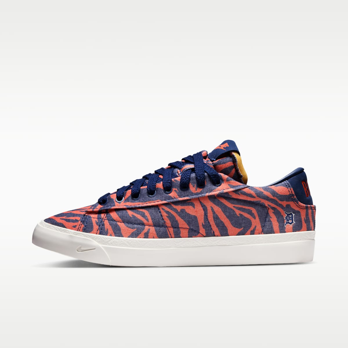 Nike Blazer Low x Book Men's Shoes - Safety Orange/Phantom/Blue Void - Image 1