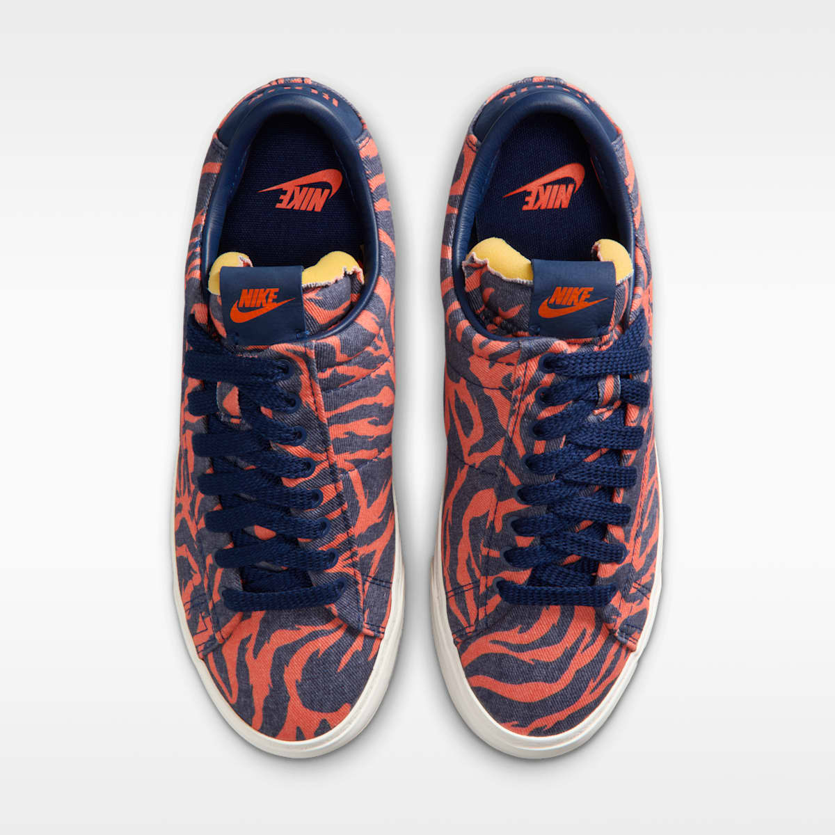 Nike Blazer Low x Book Men's Shoes - Safety Orange/Phantom/Blue Void - Image 4