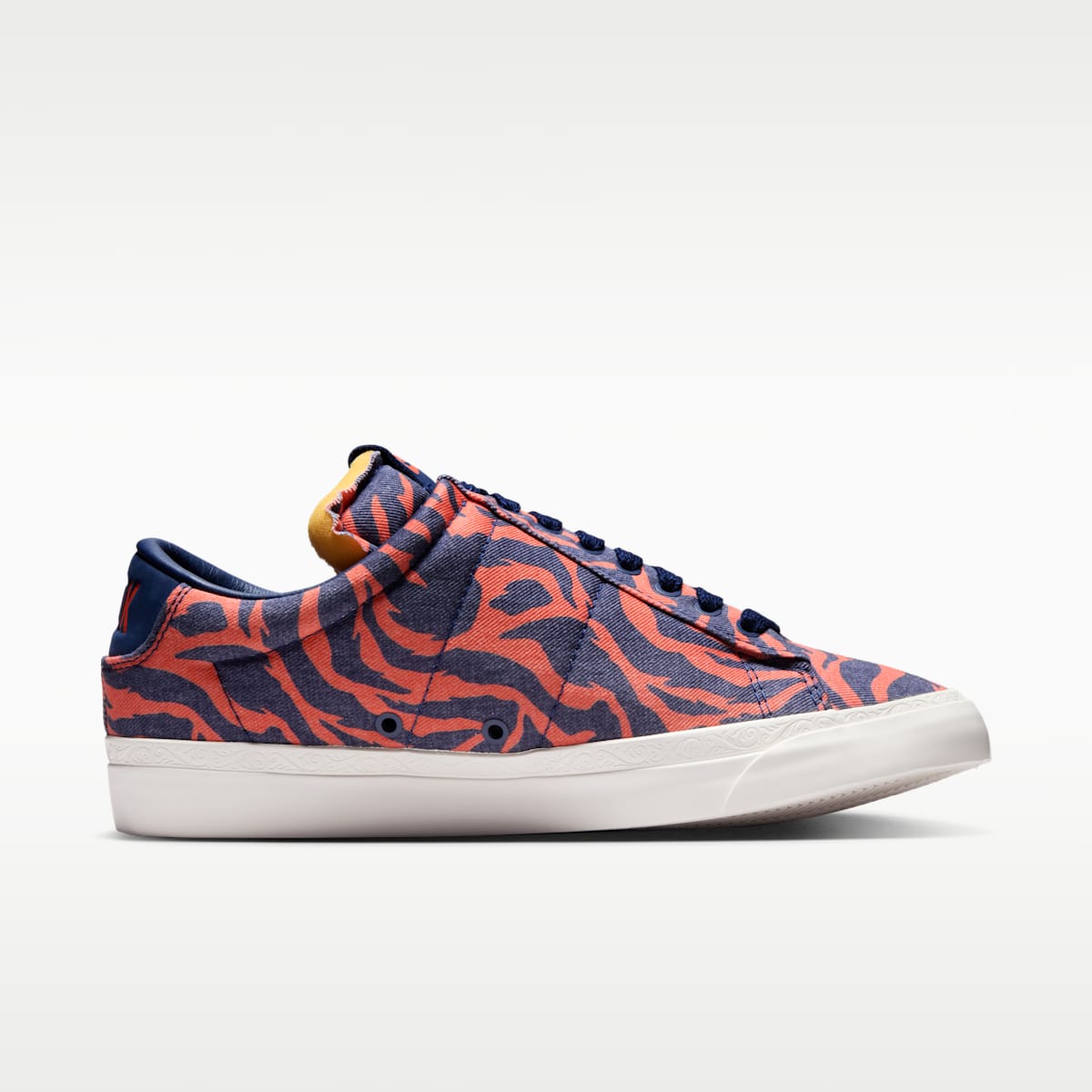 Nike Blazer Low x Book Men's Shoes - Safety Orange/Phantom/Blue Void - Image 3