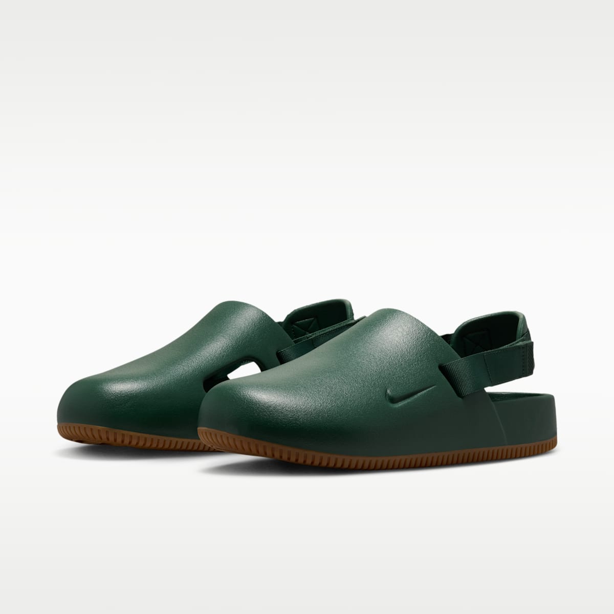 Nike Calm Men's Mules - Fir/Gum Medium Brown/Fir - Image 5