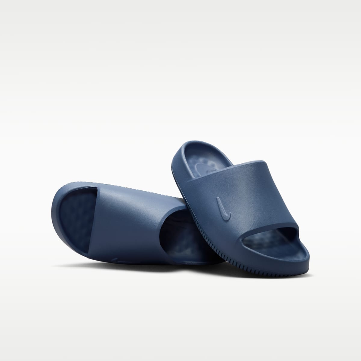 Nike Calm 2.0 Big Kids' Slides - Diffused Blue/Diffused Blue/Diffused Blue - Image 1
