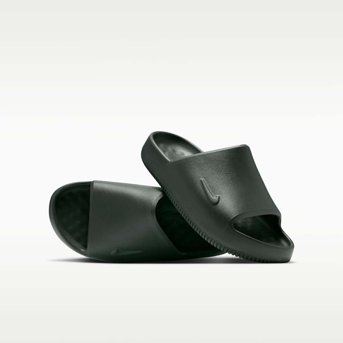Nike Calm 2.0 Big Kids' Slides - Camo Green/Camo Green - Image 1