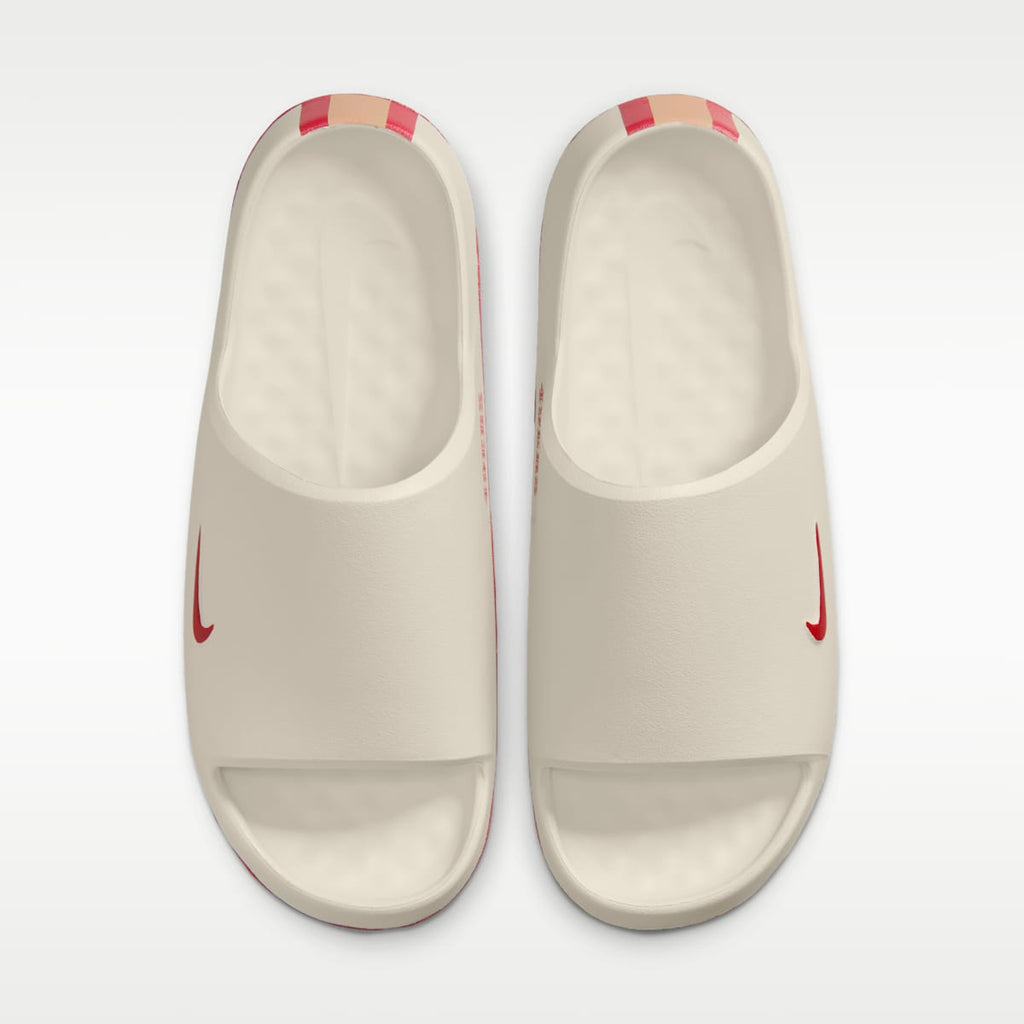 Nike Calm (San Francisco 49ers) Men's NFL Slides - Sail/Club Gold/Gym Red - Image 5