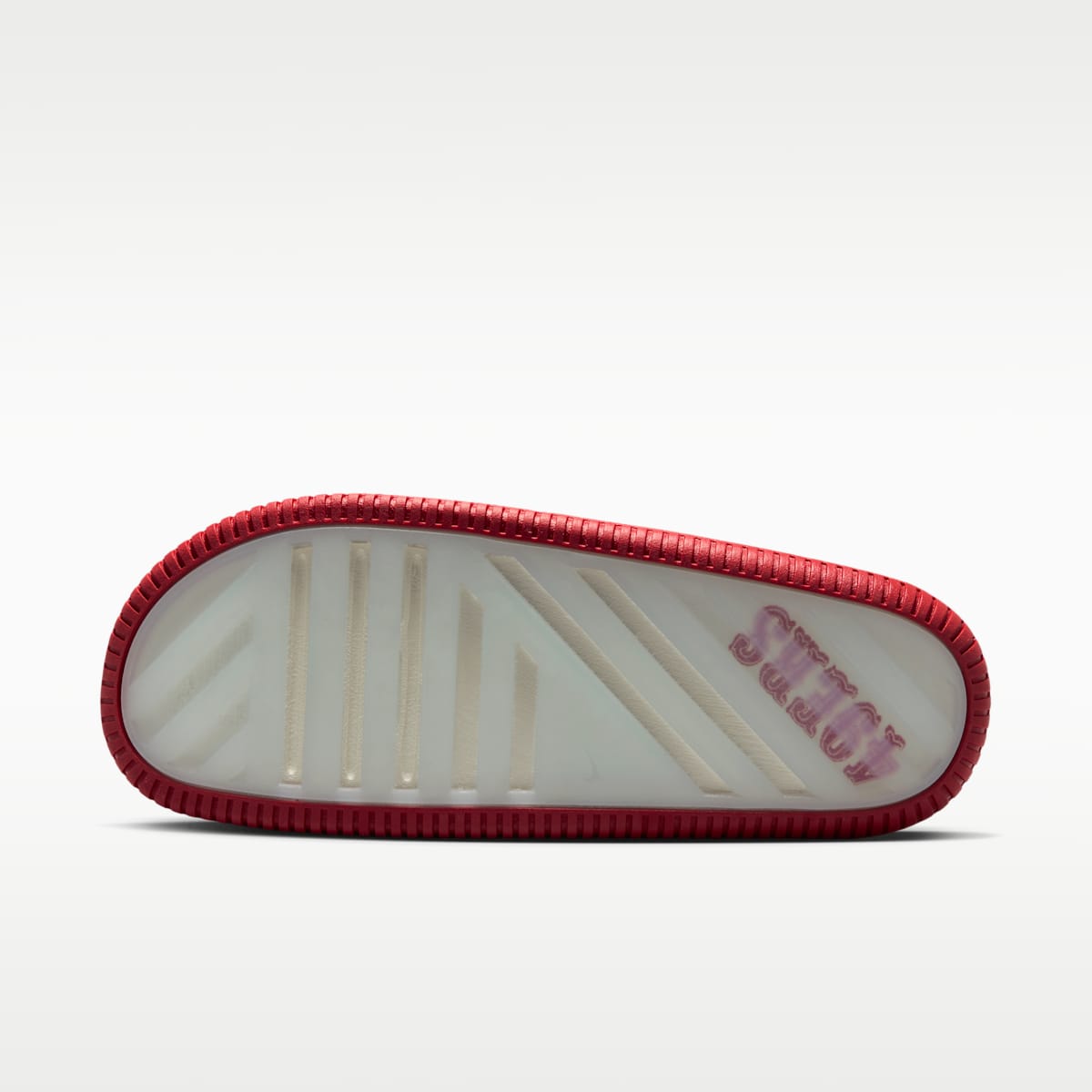 Nike Calm (San Francisco 49ers) Men's NFL Slides - Sail/Club Gold/Gym Red - Image 3