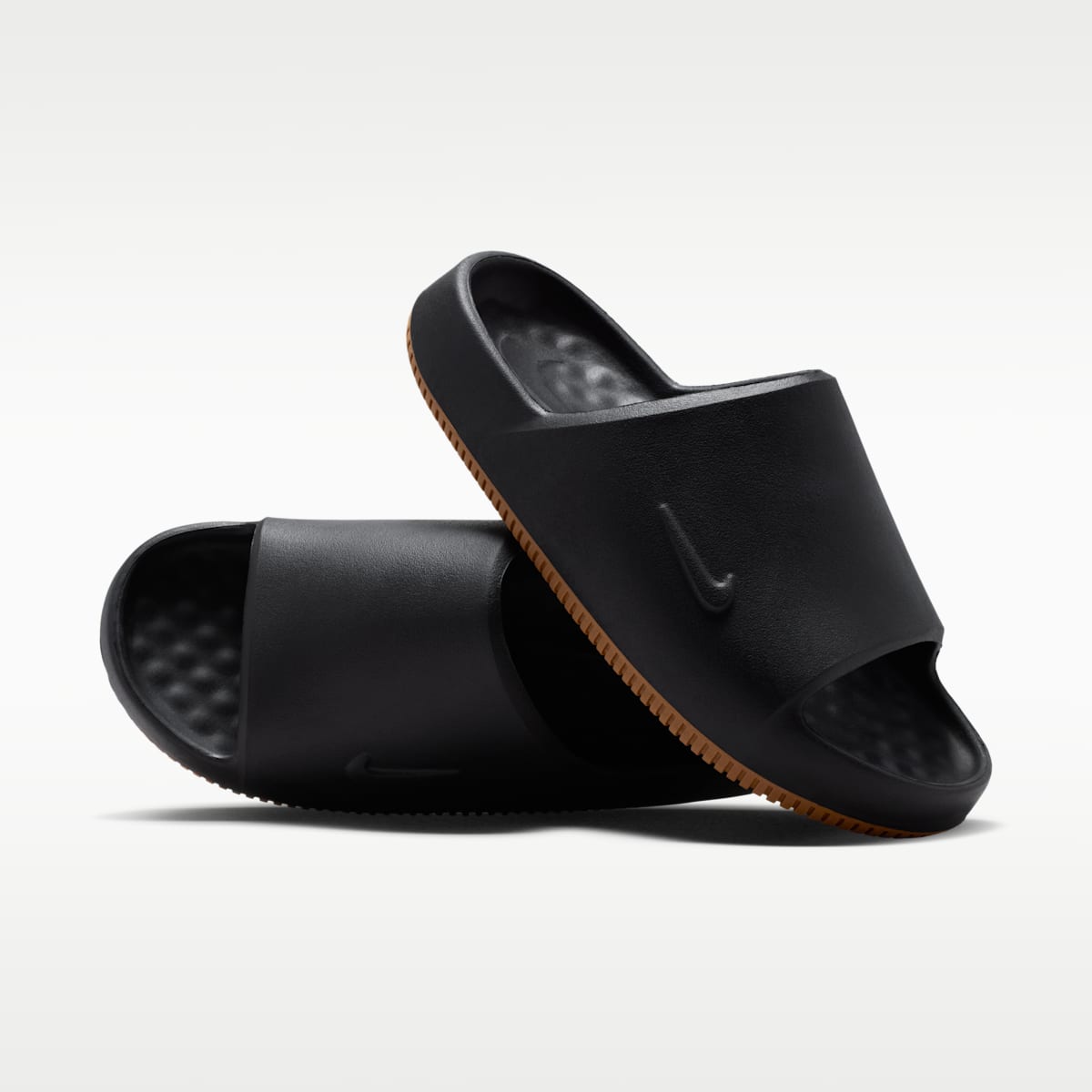 Nike Calm 2.0 Men's Slides - Black/Gum Medium Brown/Black - Image 1