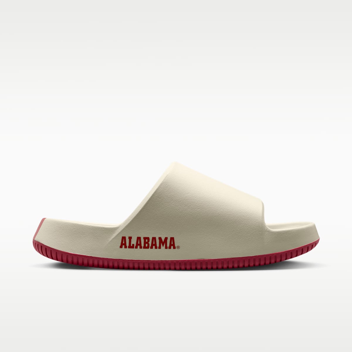 Nike Calm (Alabama) Men's College Slides - Sail/Sail/Team Crimson - Image 4
