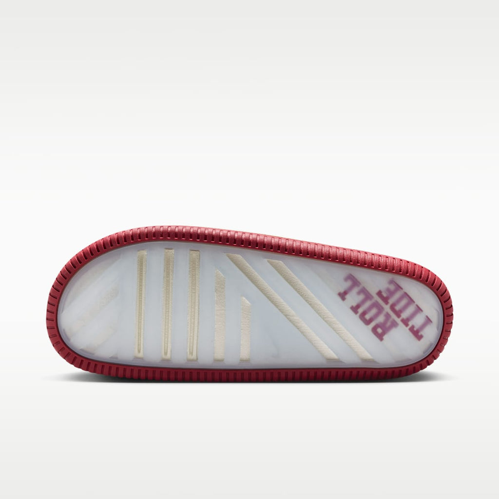 Nike Calm (Alabama) Men's College Slides - Sail/Sail/Team Crimson - Image 3