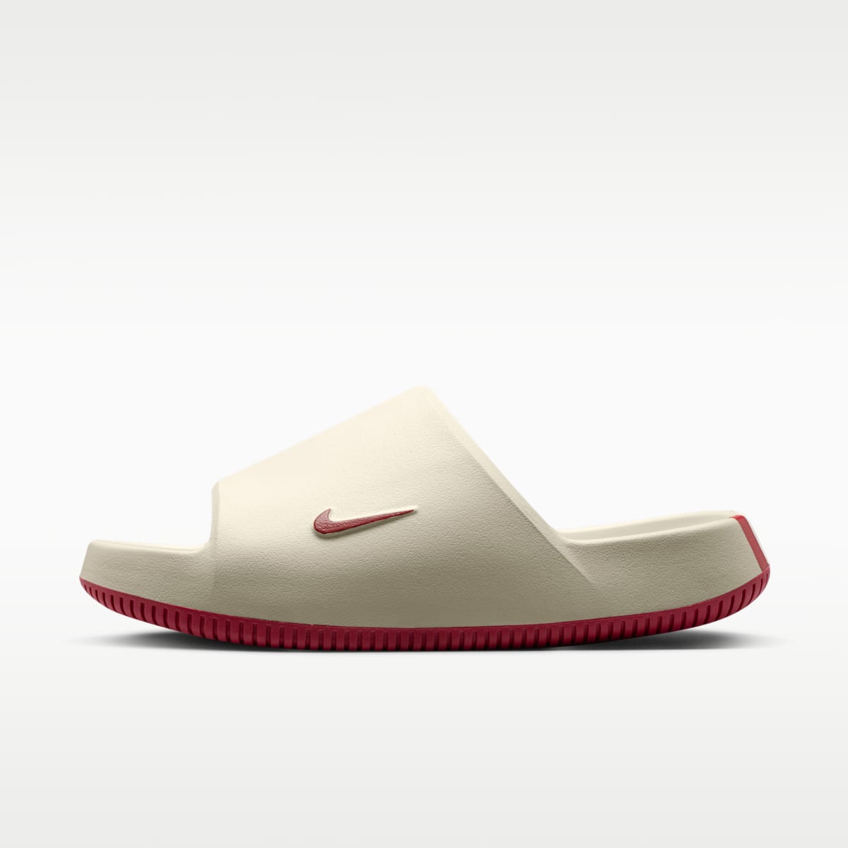 Nike Calm (Alabama) Men's College Slides - Sail/Sail/Team Crimson - Image 2