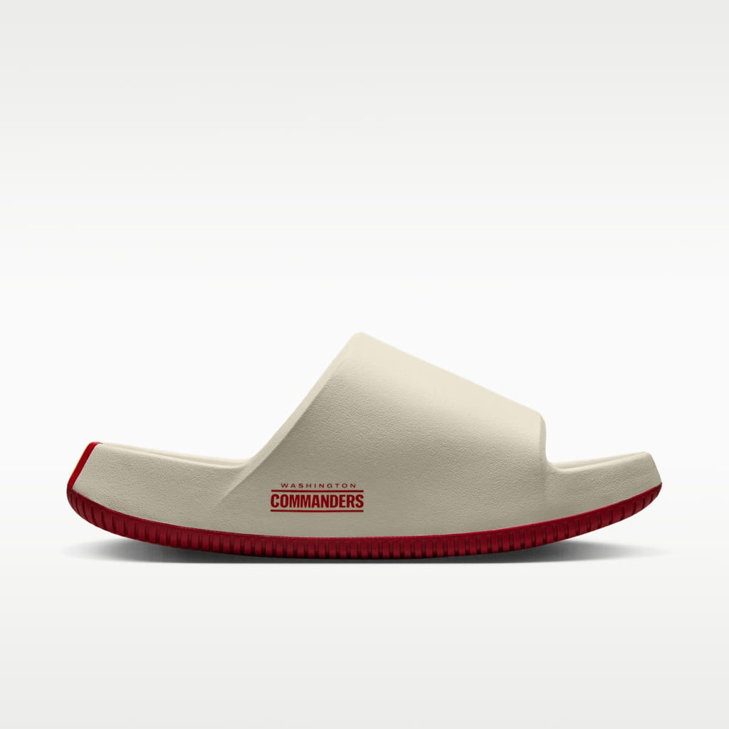 Nike Calm (Washington Commanders) Men's NFL Slides - Sail/University Gold/Team Red - Image 4