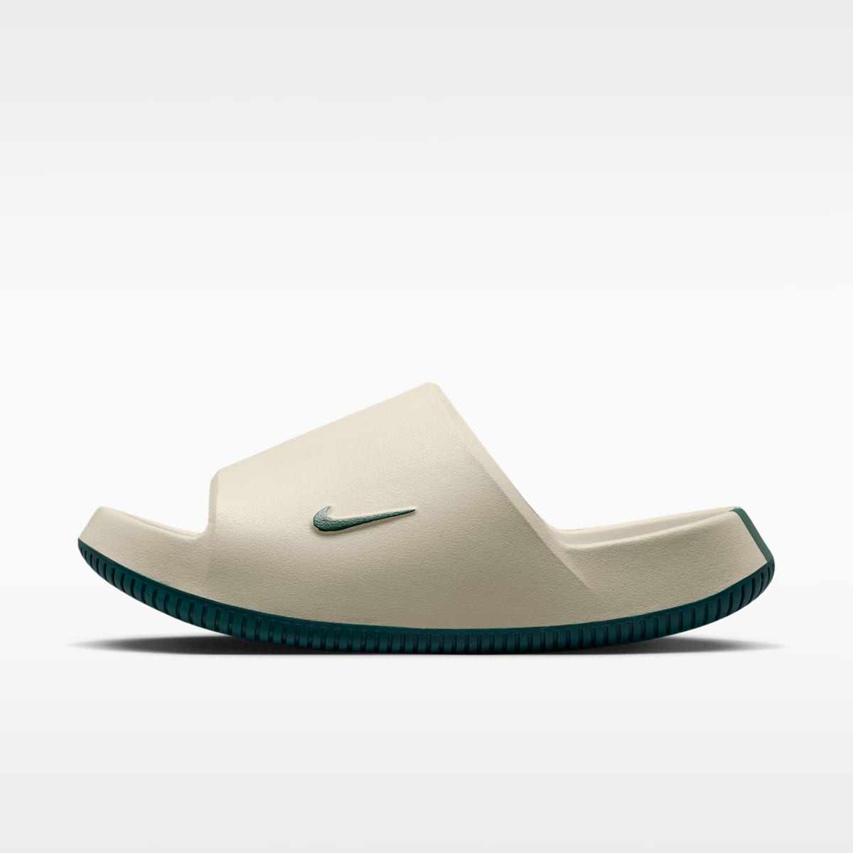 Nike Calm (Philadelphia Eagles) Men's NFL Slides - Sail/Medium Silver/Sport Teal - Image 2