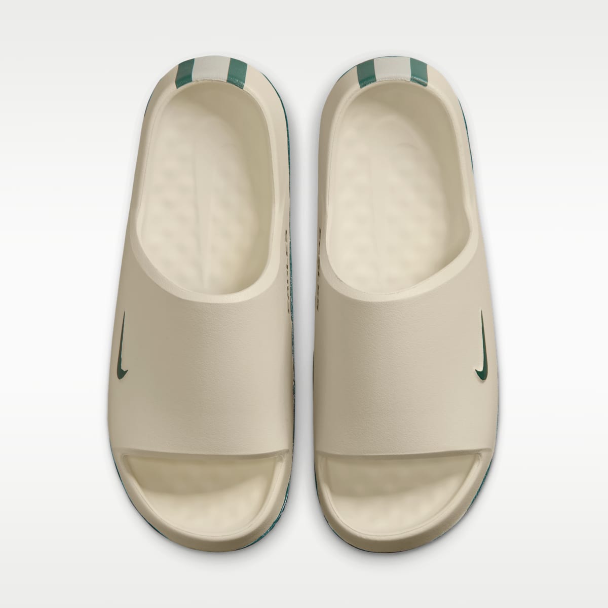 Nike Calm (Philadelphia Eagles) Men's NFL Slides - Sail/Medium Silver/Sport Teal - Image 5