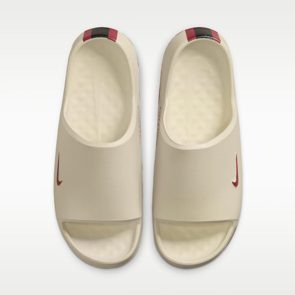 Nike Calm (Atlanta Falcons) Men's NFL Slides - Sail/Black/Gym Red - Image 5