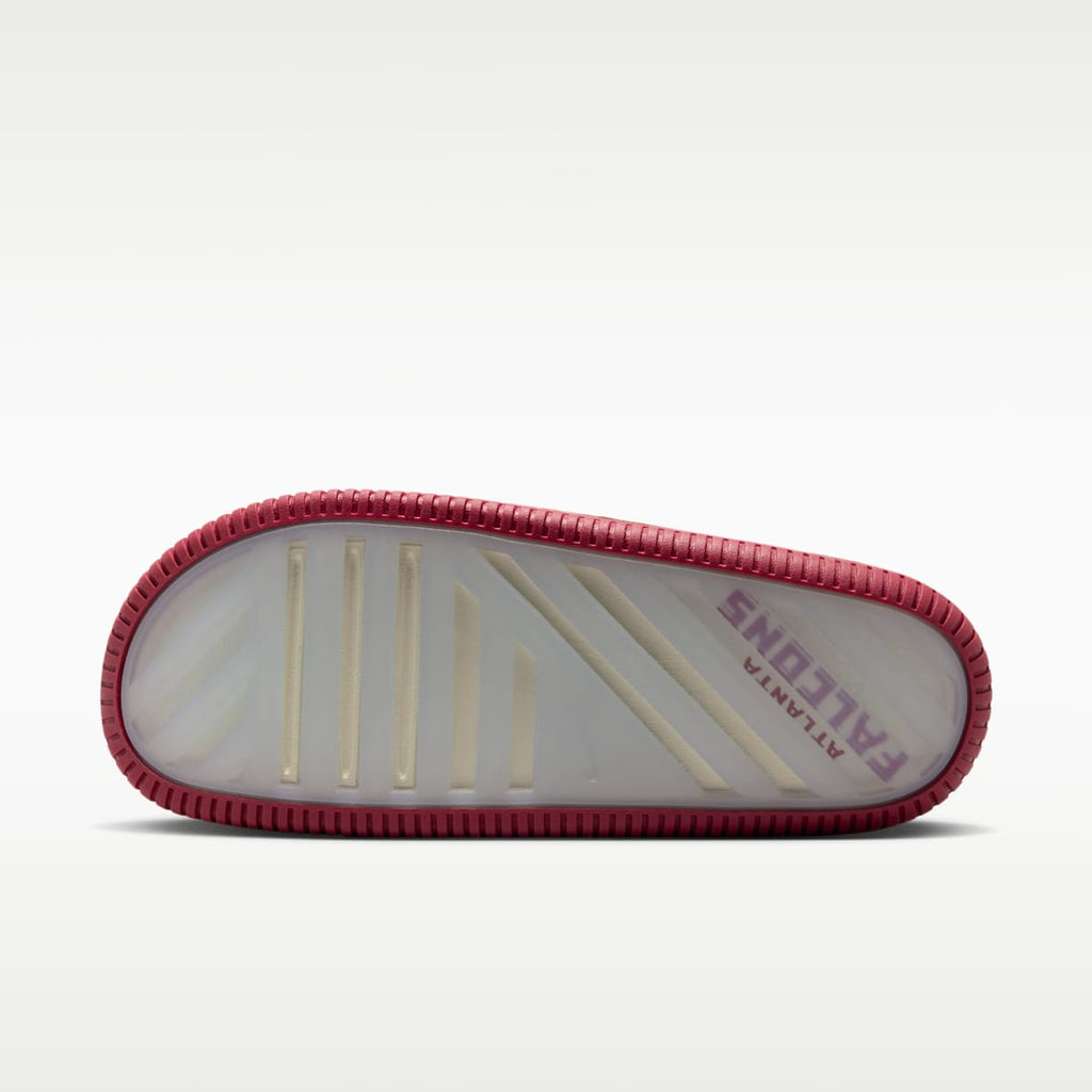 Nike Calm (Atlanta Falcons) Men's NFL Slides - Sail/Black/Gym Red - Image 3